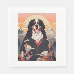 Servilleta De Papel Perro de montaña de Berna Monte Fuji