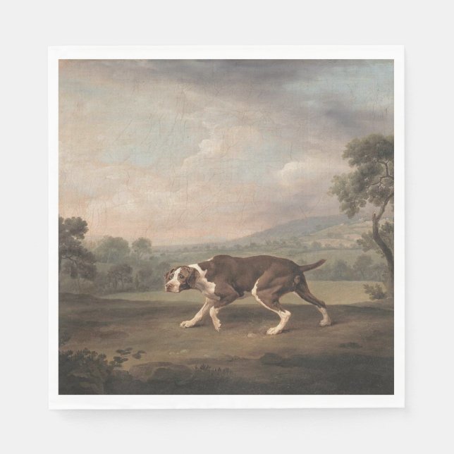 Servilleta De Papel Perro de puntero español (por George Stubbs) (Anverso)