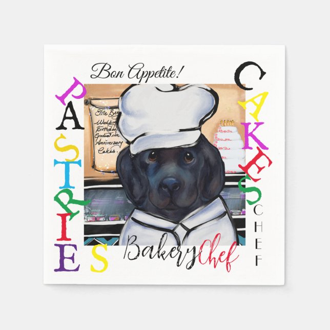 Servilleta De Papel Perro de Terranova (Anverso)