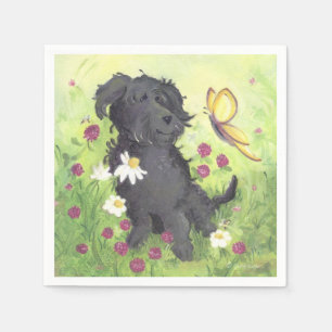 Servilleta De Papel Perro del Doodle de Labradoodle/servilletas de