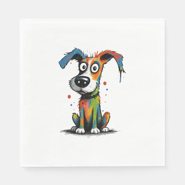 Servilleta De Papel perro doméstico (Anverso)