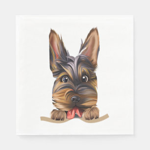 Servilleta De Papel Perro en Pocket Curioso Cachorro para los amantes