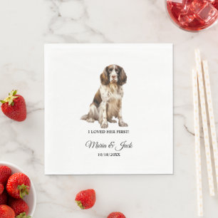 Servilleta De Papel Perro English Springer Spaniel La Amé Primero 