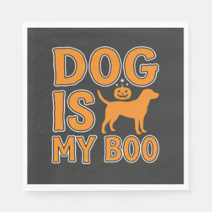 Servilleta De Papel Perro Es Mi Boo Halloween Perro