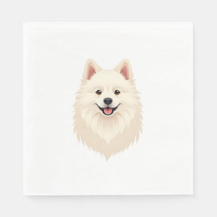 Servilleta De Papel Perro esquimal americano