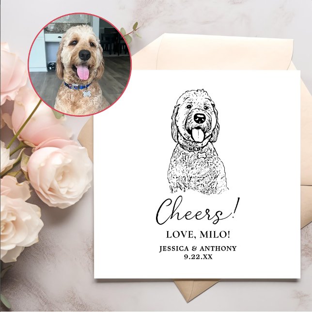 Servilleta De Papel Perro Goldendoodle Perro Personalizado Cheque Napk (Subido por el creador)
