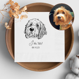 Servilleta De Papel Perro Goldendoodle Personalizado Yo También Hago T