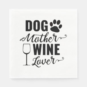 Servilleta De Papel Perro Madre de perro: Perro amante
