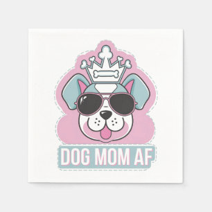 Servilleta De Papel Perro Mom AF - Gracioso Diseño De Perro