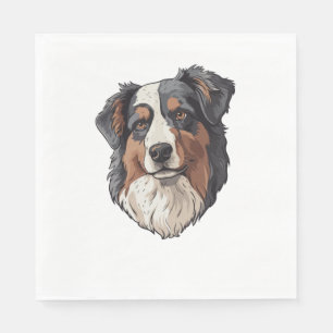 Servilleta De Papel Perro pastor australiano