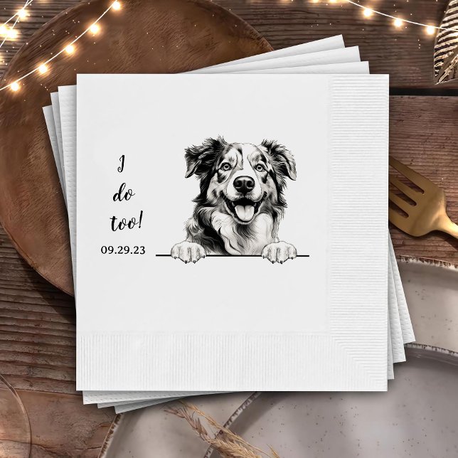 Servilleta De Papel Perro pastor australiano personalizado que yo tamb (Subido por el creador)