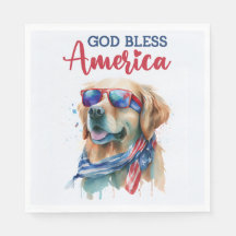 Perro Patriota-Golden Retriever
