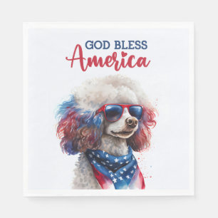 Servilleta De Papel Perro patriótico