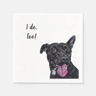 Servilleta De Papel Perro Personalizado Cocktail Napkin