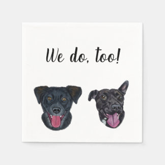 Servilleta De Papel Perro Personalizado Cocktail Napkin