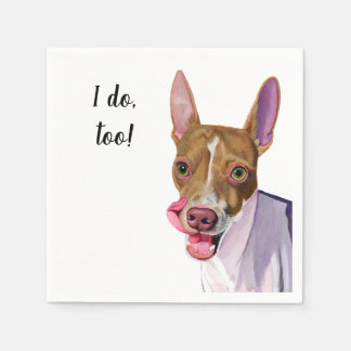 Servilleta De Papel Perro Personalizado Cocktail Napkin