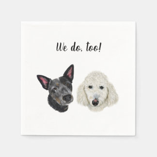 Servilleta De Papel Perro Personalizado Cocktail Napkin