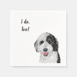 Servilleta De Papel Perro Personalizado Cocktail Napkin