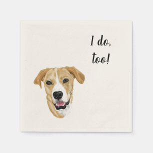Servilleta De Papel Perro Personalizado Cocktail Napkin