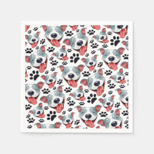 Servilleta De Papel Perro pimienta Mascota norteamericano Pitbull