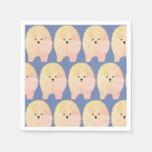 Perro pomerano, pañuelo de papel Personalizado Mas