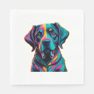 Servilleta De Papel Perro Pop Art para añadir diversión y color a tu e