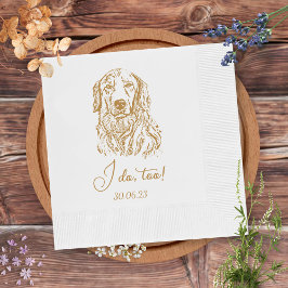 Servilleta De Papel Perro recuperador de oro que hago cóctel Personali