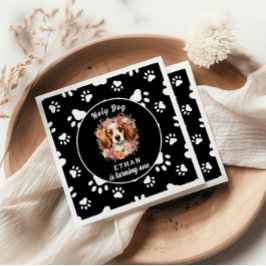 Servilleta De Papel Perro Santo, soy uno | Chica de perro 1 cumpleaños