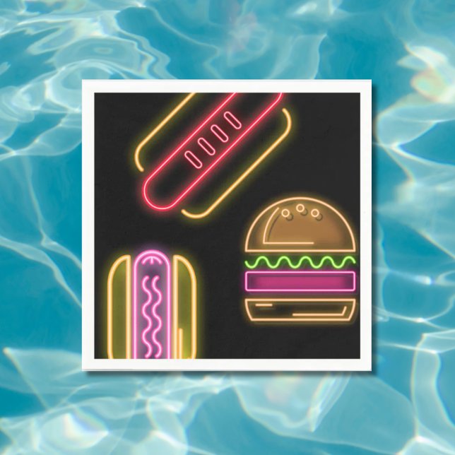 Servilleta De Papel Perros calientes y hamburguesa de comida rápida (Subido por el creador)