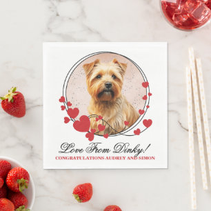 Servilleta De Papel Perros de boda Norfolk Terrier Foto