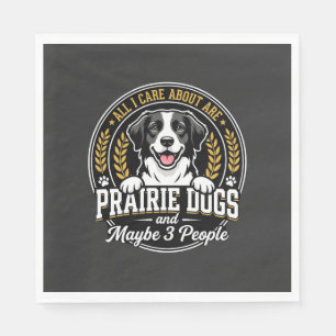 Servilleta De Papel Perros de la pradera Tal vez 3 personas Diseño