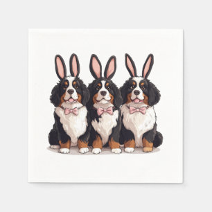 Servilleta De Papel Perros de montaña berneses de Pascua