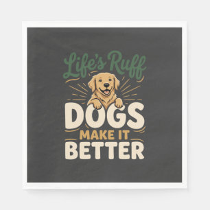 Servilleta De Papel Perros Divertidos Lo Hacen Mejor