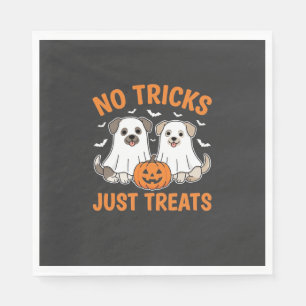 Servilleta De Papel Perros Fantasmas de Halloween Sin Trucos Solo Golo