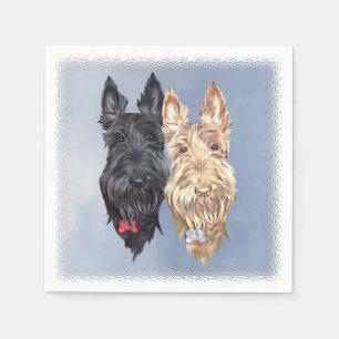 Servilleta De Papel Perros Scottie