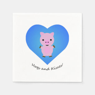 Servilleta De Papel Perros y besos de cerdo