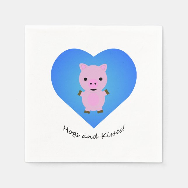 Servilleta De Papel Perros y besos de cerdo (Anverso)