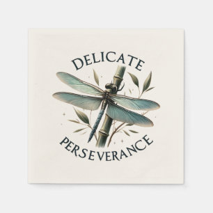 Servilleta De Papel Perseverancia Delicada - Dragonfly artístico