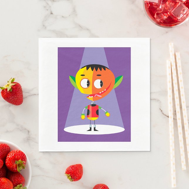 Servilleta De Papel Personaje de Cabeza Naranja (Subido por el creador)