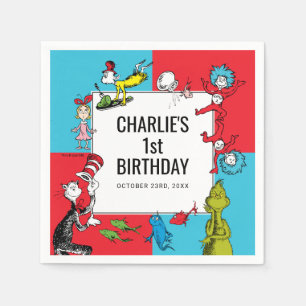 Servilleta De Papel Personajes de Dr. Seuss   Cumpleaños de niños
