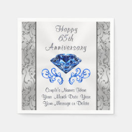 Servilleta De Papel Personalice las toallas Fiestas del 65º aniversari