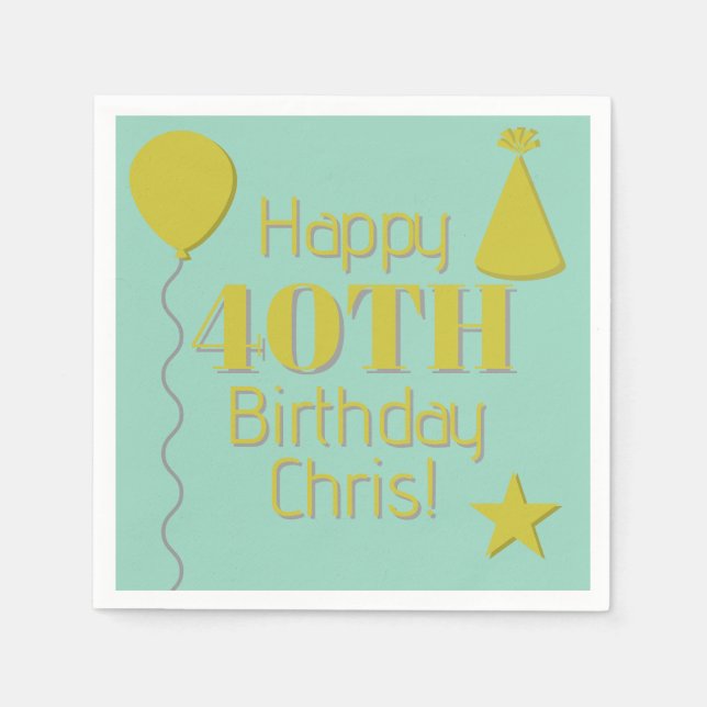 Servilleta De Papel personalised napkins (Anverso)