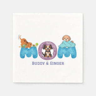 Servilleta De Papel Personaliza a Doggie Mom