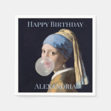 Personaliza al Chica con chicle de arete de perlas