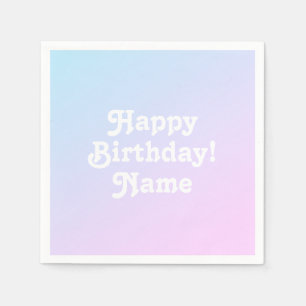 Servilleta De Papel Personaliza con nombre y foto Cumpleaños