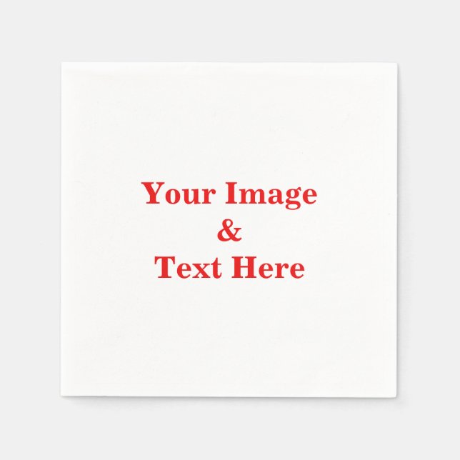 Servilleta De Papel Personaliza con tu propia foto (Anverso)