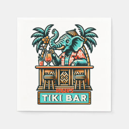 Servilleta De Papel Personaliza el bar de los elefantes retro