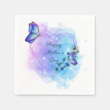 Personaliza Feliz Día de la Madre Floral Mariposa