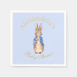 Servilleta De Papel Personaliza la Baby Shower Napkin de Peter the Rab