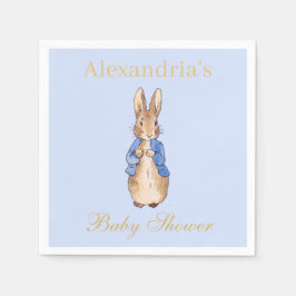 Servilleta De Papel Personaliza la Baby Shower Napkin de Peter the Rab